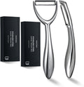 Vegetable Peeler Set, Ultra Sharp Stainless Steel Y Peeler & I Peeler for Potatoes, Fruits and Vegetables, Serrated Blade Kitchen Peeler with Ergonomic Handle