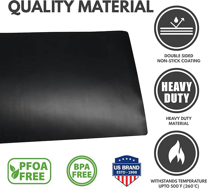 2 Pack Oven Liners for Bottom of Oven and Stove Burner Covers Bundle Set