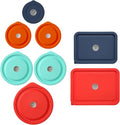 Replacement Lids for Pyrex 7202-PC 1Cup, 7200-PC 2Cup, 7201-PC 4Cup, 7402-PC 6/7Cup, 7210-PC 3Cup and 7211-PC 6Cup Rectangle, Silicone Cover for Glass Bowl 8 Pack