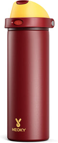 24 oz Insulated Water Bottle for Women: Meoky Stainless Steel Water Bottle with Straw and Spout Lid - Leak Proof, Cold for 24 Hours, Fits in Car Cup Holder, BPA-Free for Sports Travel, Gryffindor
