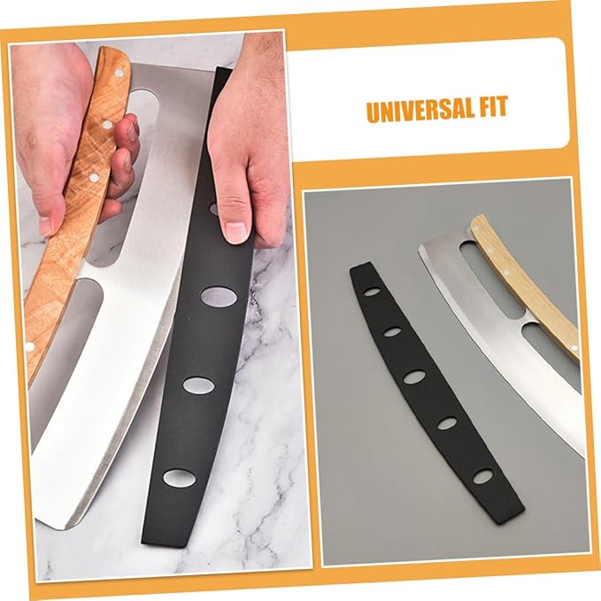 Healifty 10pcs Pizza Cutter Shield Set Stainless Steel Blade Covers for Pizza Cutters Anti-Scratch Protection Guards Kitchen Knife Protector Accessories