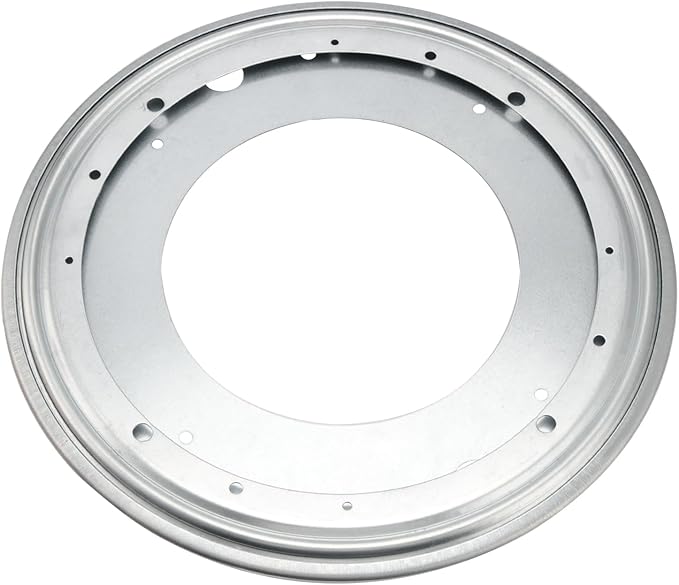 6 PCS 12 Inch Lazy Susan Hardware, 360 Degree Rotating Heavy Duty Turntable Ball Bearing Plate, Round Turntable Swivel Base for Rotating Table, Book Case, Serving Tray, 1000 Loading Capacity