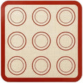 1 Piece Silicone Baking Mat Non Stick Heat Resistant Oven Liner Sheet for Cookie Macaron Bread Tool(Red 20x20cm)