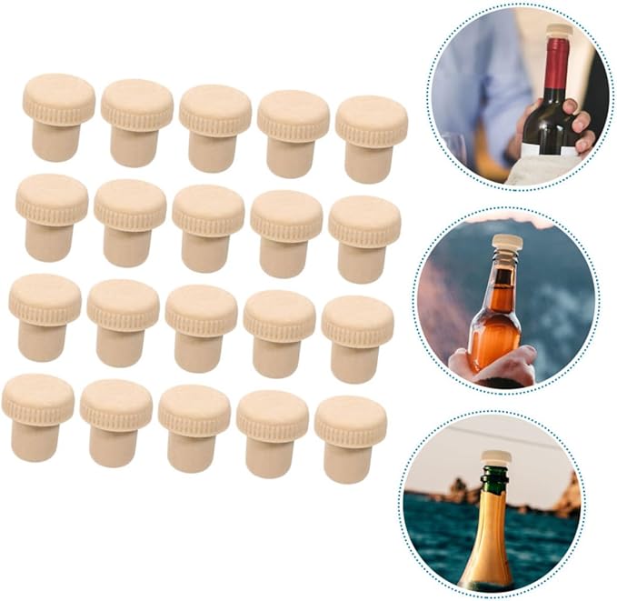 PRETYZOOM 60pcs Assorted Color Wine Bottle Stoppers Polymer Sealing Corks for Wine Preservation Kitchen Accessories for Parties and Home Use