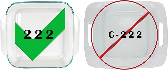 Pyrex 222 Basics Square Glass Baking Dish, 2-Quart (8inx8inx2.5in) Clear Glass Oven Bakeware – Perfect for Sweet Rolls, Brownies, Cakes and so much More - Made in the USA