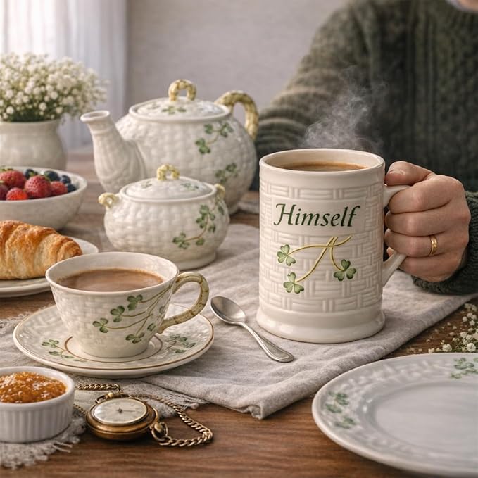 Belleek Classic Himself Mug | Fine Parian China | Made in Ireland