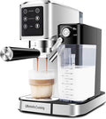 URintells Cuising Espresso Machine 20 Bar, Touchscreen Espresso Maker with Automatic Milk Frother for Cappuccino Latte, Expresso Coffee Machine for Home with Dual Heating System and Dual Pump