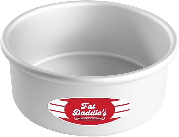 Fat Daddio's Anodized Aluminum Round Cake Pan, 7 x 3 Inch