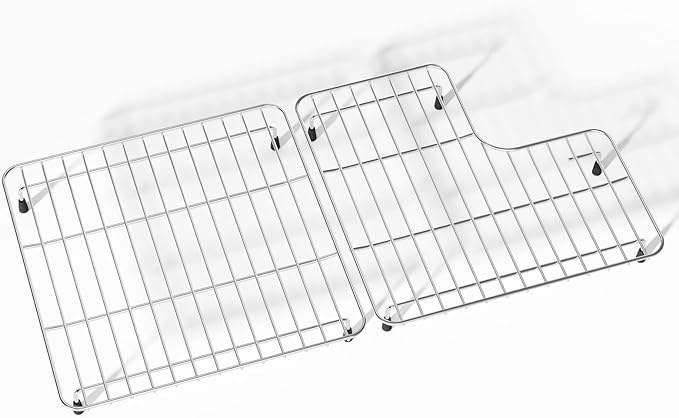 29 1/8" x 14 11/16" Sink Rack for Bottom of Sink for Kohler K-6639-ST Whitehaven and 6488 Farmhouse Sink Protectors Compatible, 304 Stainless Steel kohler Farmhouse Sink Protectors