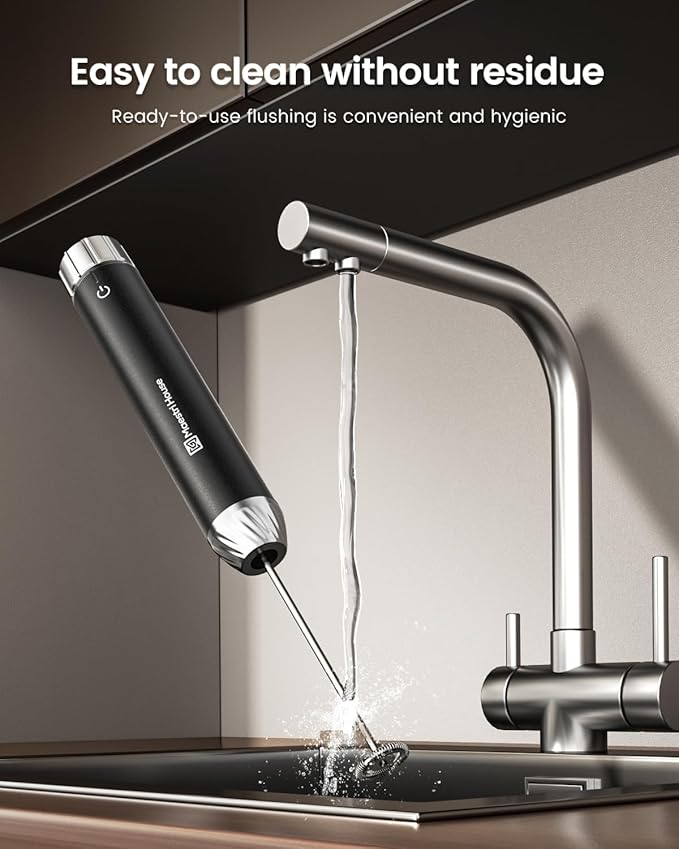 World First Stepless Speed Control Handheld Milk Frother & Rechargeable Milk Frother