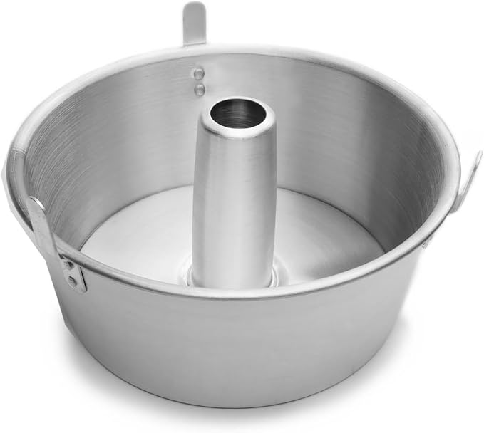 Fox Run Angel Food Cake Pan with Removable Bottom, Reinforced Aluminum, 9.75" Tube Cake Pan
