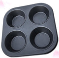 Cake Tin， Non-Stick Cake Mould, Baking Tools Baking Mold,Cake Mould,Baking HUANGXING - Muffin Cake Molds 4 Grids Oven Baking Tray Cupcake Non-Stick Baking Cups Baking Mold Fit for Home Pans