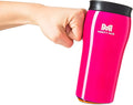 Mighty Mug | The Untippable Mug | Grips When Hit, Lifts for Sips | Insulated Stainless Steel Tumbler | Cupholder Friendly | Gifts for Women Men All | Leakproof | 4 Hour Hot / 24 Cold | 12oz | Lipstick