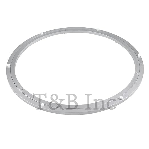 TamBee 24 Inch Lazy Susan Hardware Turntable Bearing 380 lbs Load Capacity Heavy Duty Lazy Susan Parts Kit Rotating Ring Mechanism for Dining Tables, DIY Projects(Base Only)