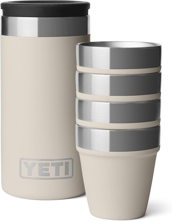YETI Shot Glasses with Carrying Case, Set of 4