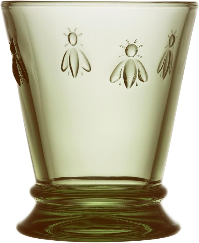 La Rochere Bee Olive Green Tumbler Set/6 - La Rochere Bee Glassware Sets
