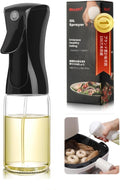 Mistifi Oil Sprayer for Cooking, 150ml Glass Olive Oil Sprayer, Fine Mist Spray Bottle for Air Fryer, Nonstick Frying, Salad, BBQ, Refillable Kitchen Oil Dispenser(150ml Black Head)