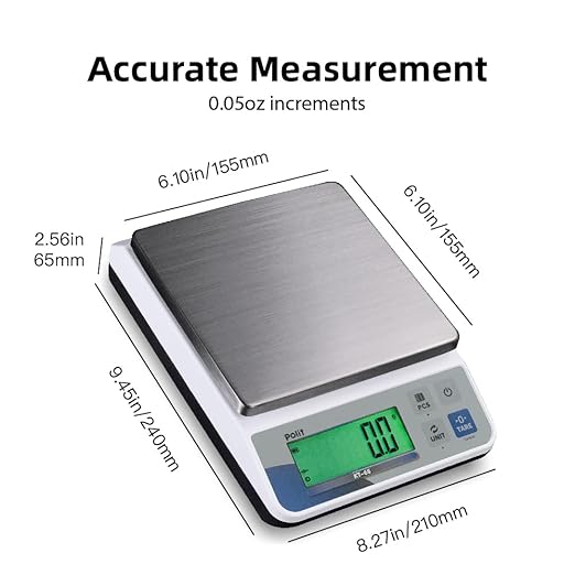 Polit Precision Scale Set (2-Pack) | KT-66 30lb/13kg Kitchen Food Scale + Brewly Black 6.6lb/3kg Espresso Coffee Scale | Digital Baking & Pour-Over Weighing Bundle