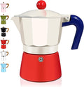 3 Cup Aluminum Espresso Stovetop Moka Pot Express Coffee Maker Percolator Italian Classic Mocha Coffee Machine for Italian and Cuban Cafe Brewing for Home & Camping 150ml 5oz