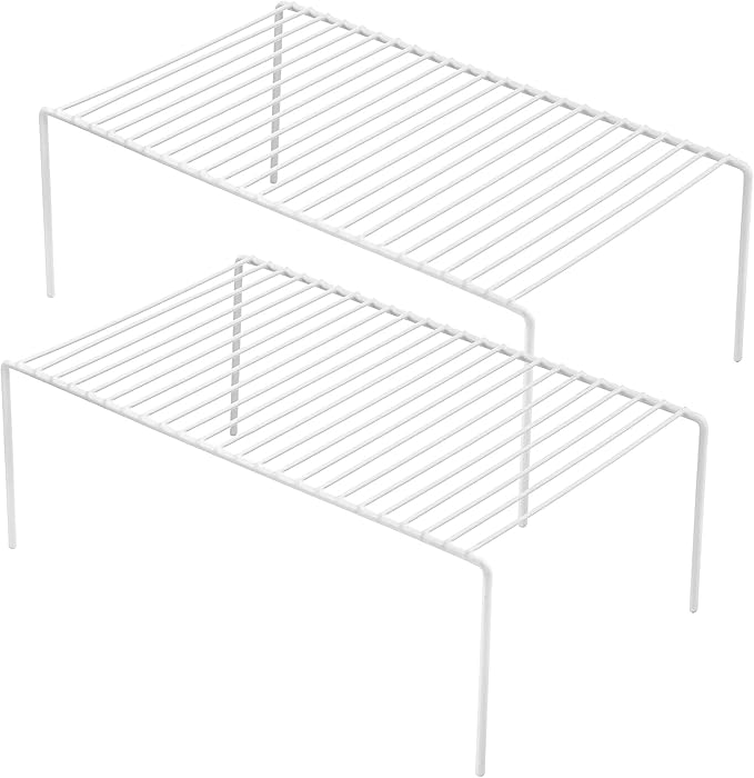 iPEGTOP Expandable Over Sink Dish Drying Rack & Cabinet Shelf Rack
