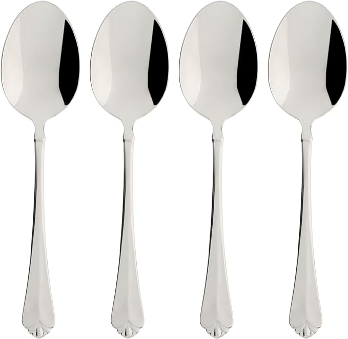 Oneida Juilliard Fine Flatware Dinner Spoons, 0.50 LB, Metallic
