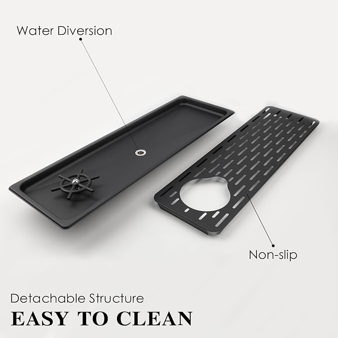 KF25-Black Stainless Steel Bar Glass Pitcher and Drip Tray Washer for Home Kitchen Hotel Cafe Restaurant