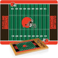 PICNIC TIME NFL Football Field Icon Glass Top Cutting Board & Knife Set, (Parawood & Bamboo)