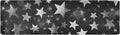 Silver and Gray Stars Trivet Table Runner Heat Resistant 230F for Hot Dishes Pots Plates Kitchen Dining Table Protector Decorative 39.37 X 11.8 Inch