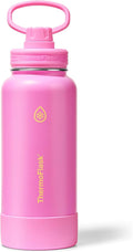 ThermoFlask Insulated Water Bottle with Spout Lid (32 oz, Shocking Pink) - Leakproof, Stainless Steel Water Bottle for Cold & Hot Drinks, Travel & Daily Hydration