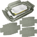 Evelots Bakeware/Cookware Scratch Protectors-Pots/Pan/Dish Dividers-Set of 12 - Two Large Sizes-Extra Thick Felt - Prevent Chips and Cracks When Stacking