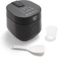 GreenLife Digital Rice Cooker, 2-Cups Uncooked/4-Cups Cooked, Removable Nonstick Ceramic PFAS-Free Pot, One-Touch Presets, Oats, Quinoa, Brown Rice, Auto Keep Warm, Fuzzy Logic Tech, 1.5QT, Black