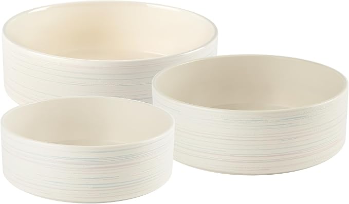 Pyrex 3-Piece Round Ceramic Bakeware Set, Nonstick, Pie, Cake, Lasagna Oven Pans, Bakers, For Baking, Roasting, Steaming