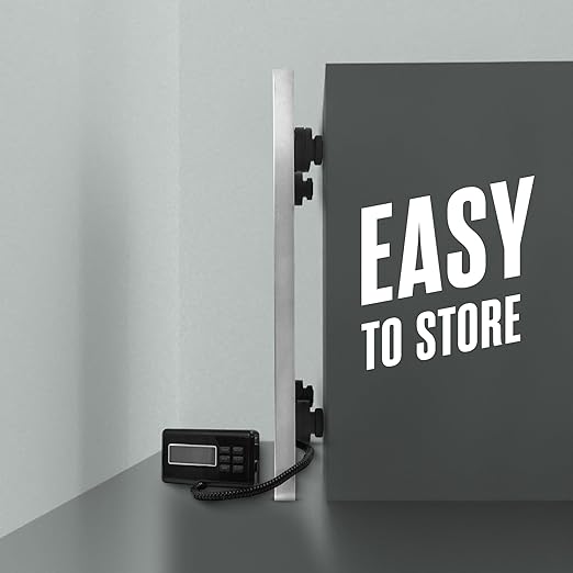Houseables Shipping Scale, Platform Scale, Industrial, Heavy Duty, 1100 LB, Weight Machine for Luggage, Packages, Postal, Floor, Commercial, Package, Business, Weighing, Large Platform, Digital, 22x18