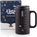 34oz Large French Press Coffee Maker Brown | BPA - FREE | Heat Resistant | Premium Coffee Press | Tea & Hot Drinks | Coffee Brewer | Dishwasher Safe | Gift ready Set | Includes Replacement filters