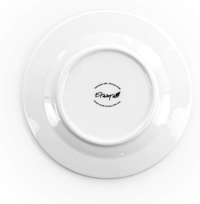 Elama Charlotte 6 Piece Mug Set in White (Pack of 2)