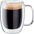 ZWILLING Sorrento Plus 2-pc Double-Wall Espresso Glass Mug Set, 4.5-oz, 134ml