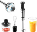 Nkove Immersion Blender Handheld Corded Hand Blenders 5 in 1 Set 800W, Stainless Steel Stick Blender Turbo Mode with 600 ml Mixing Beaker with Lid, 400 ml Chopper, Whisk, Milk Frother, BPA-Free