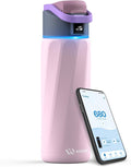 BOOST Smart Water Bottle that Reminds You to Drink, 24oz BPA-Free Stainless Steel Vacuum Insulated, Wide Mouth Water Tracker Bottle with APP for School, Gym, Office, Ideal for Father's Day