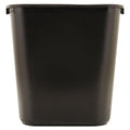 Rubbermaid Commercial Products Resin Wastebasket/Trash Can, 7-Gallon/28-Quart, Black, Plastic, for Bedroom/Bathroom/Office, Fits Under Desk/Sink/Cabinet