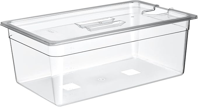 HOMENOTE Sous Vide Container 26 Quart With Lid,BPA Free Complete Accessories For Anova and Most Sous Vide Cookers,Anova Container Kit