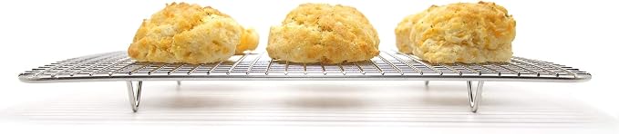 KITCHENATICS Small Quarter Sheet Cooling Rack for Cooking & Baking, Oven Safe Stainless Steel Rack, Baking Rack for Oven Cooking, Heavy Duty Cookie Cooling Rack fits Quarter Sheet Pan, 8.5" x12" IN