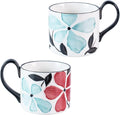 KAMMAK Ceramic Mug - Hand-Painted Coffee and Tea Mug - 400ML Vintage Breakfast Cups - Cute Mugs for Women - Ideal for Birthday - Afternoon Tea & Housewarming Gifts, GX015