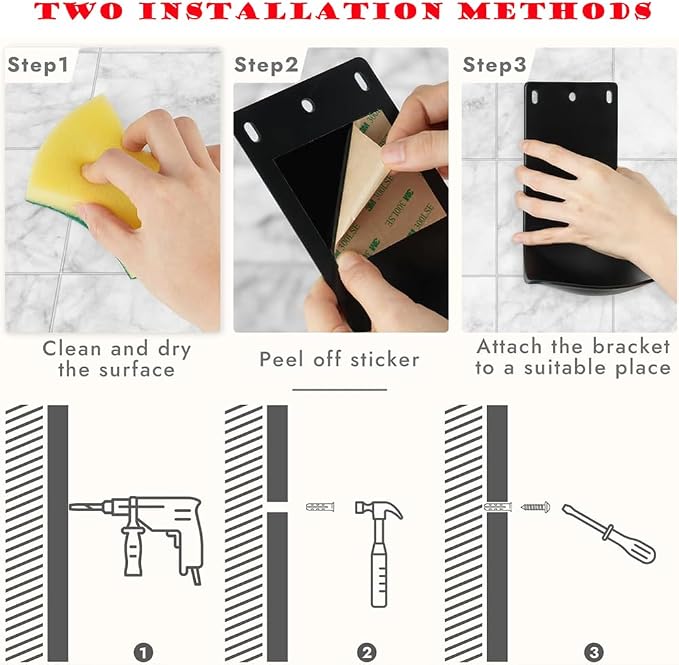 Soap Dispenser Drip Tray, Wall Mount Soap Dispenser Bracket, Laundry Detergent Drip Tray, Easy to Clean(Black,10pcs)