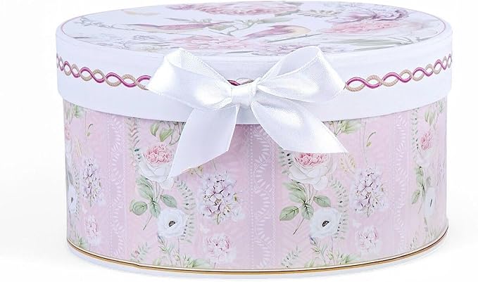 STP GOODS Bone China Tea/Coffee Cup and Saucer in Gift Box Fine Set of One (Birds in Rose Garden)