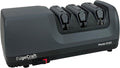 EdgeCraft E120 Electric Knife Sharpeners for 20-Degree Straight and Serrated Knives Diamond Abrasives Precision Angle Control, 3-Stage, Gray