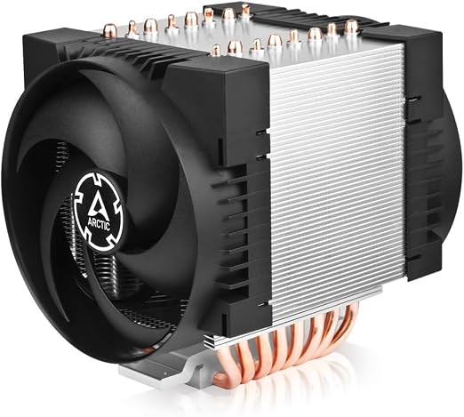 ARCTIC Freezer 4U-Altra - CPU Cooler for Ampere Altra LGA4926, 2 x 120 mm PWM Fans (400–2300 RPM), 8 Heatpipes, Double Ball Bearing, 4U Rack Compatible