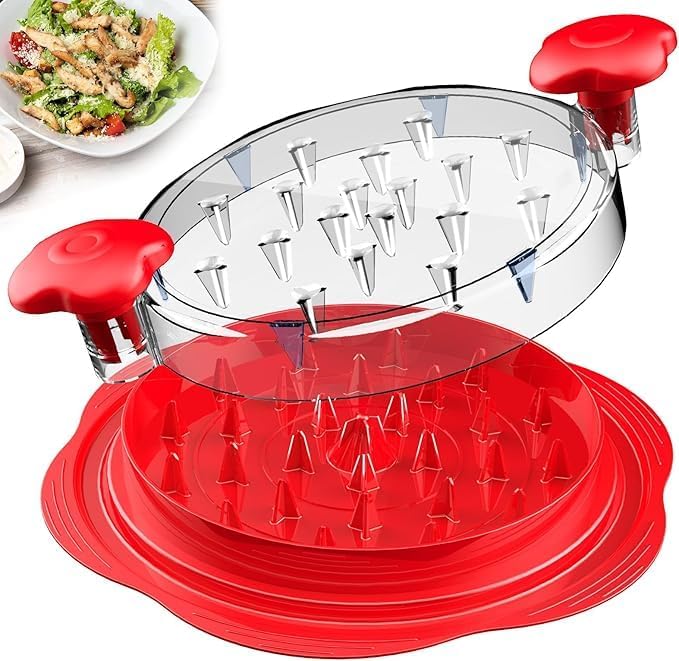 UPGRADED Chicken Shredder Pro 11” – for Meal Prep, Time Saving Chicken Breast Shredder Tool Twist, Meat Shredder, Strong Anti-Slip Strip, Ergonomic Handle, BPA Free, Suitable for Pork Beef Chicken