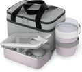 Bakpoco Stainless Steel Bento Lunch Box Set for Adult - 42oz Leak-Proof Bento Lunch Box Container with Thermo, Insulated Bag for Work Travel Dining Out