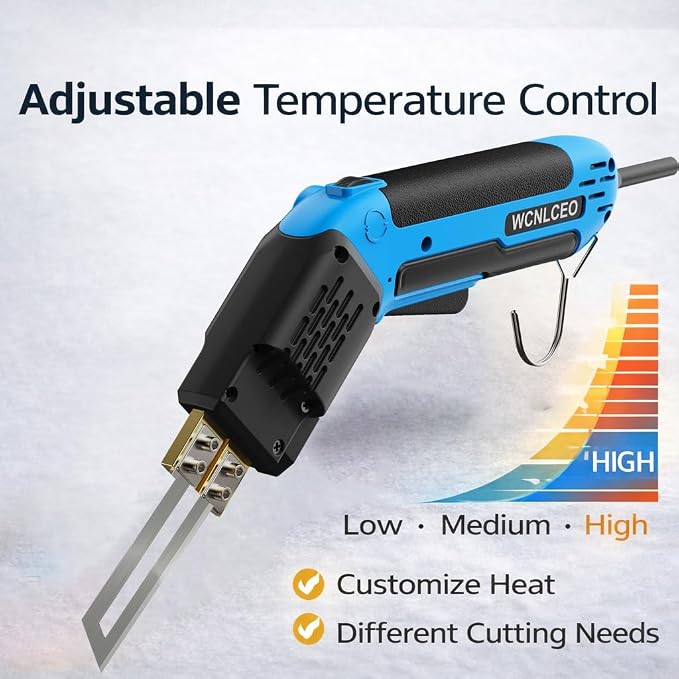 【New Model】 Foam Cutter Electric Hot Knife, Foam Cutting Tool Kit,Air Cooled 200W Styrofoam Cutting Tool Kit for Cutting Foam Board Insulation, EPP, EPS, XPS, EVA