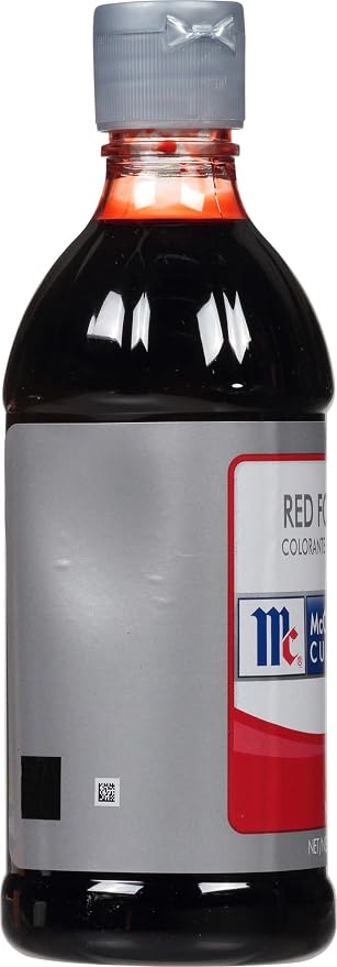 McCormick Culinary Red Food Coloring, 16 fl oz (Pack of 6) - Six 16 Fluid Ounce Bottles of Red Food Coloring Liquid for Adding Rich Color to Cakes, Cookies, Icings, and More